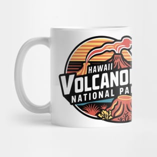 Retro Hawaii Volcanoes National Park Mug